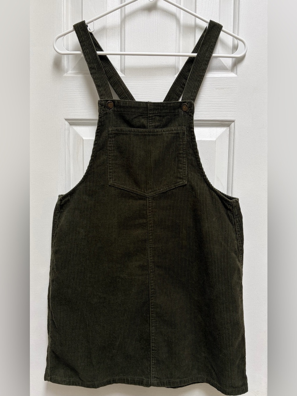 Blue Spice Women’s Olive Green Corduroy Mini Dress Size M NWT